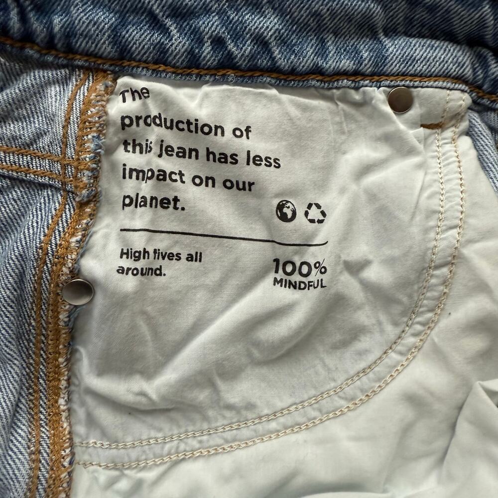 Pacsun Baggy Jean Wide Leg Distressed Denim Size 30 90's Retro High Rise Grunge - Picture 11 of 14
